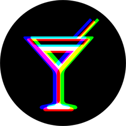 Cocktail Sign Sticker