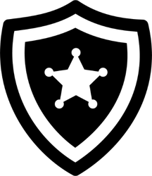 Police Badge Icon Sticker