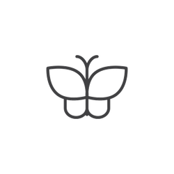 Butterfly Outline Transfer Sticker