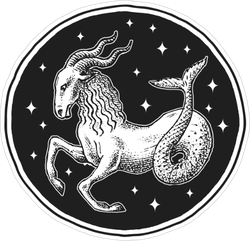 Capricorn Zodiac Icon Sticker