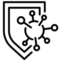 Immune Shield Protection Icon Transfer Sticker