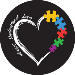 Accept Understand Love Autism Awareness Heart Sticker