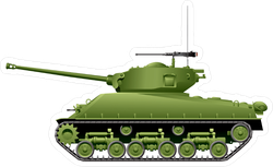 World War 2 Tank Sticker