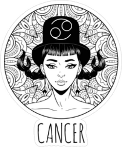 Cancer Artwork Sticker
