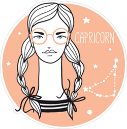 Capricorn Girl Sticker