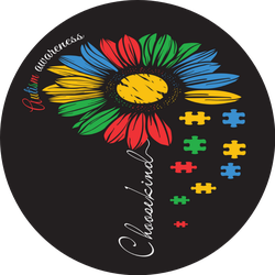 Choose Kind Autism Awareness Sunflower Sticker