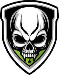 Shield and Skull Sticker