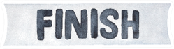 Watercolor Illustration Of Marathon Finish Line Sticker