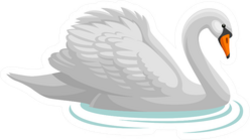 Swan Sticker