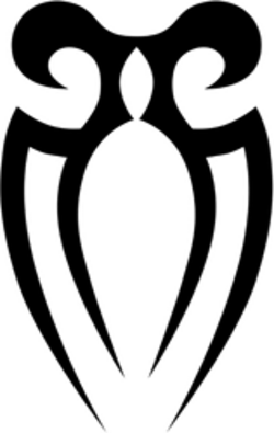 Tribal Spike Design Sticker