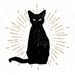 The Black Cat Sticker