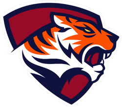 Tiger Shield Mascot Sticker