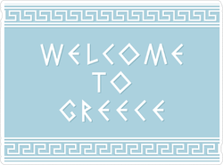 Welcome To Greece Sticker