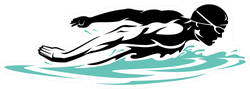 Butterfly Swimmer Sticker