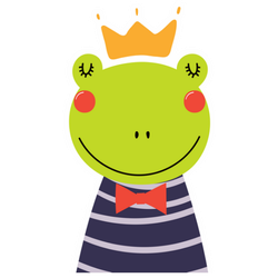 Cute Frog Prince Sticker