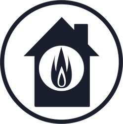 Burning House Fire Sticker