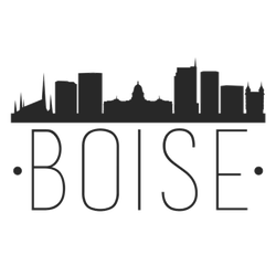 Boise Idaho City Skyline Sticker