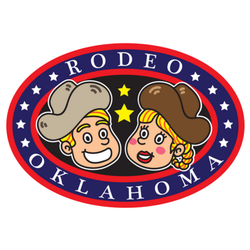 Cowboy And Cowgirl Rodeo Oklahoma Sticker