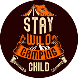 Stay Wild Camping Child Sticker