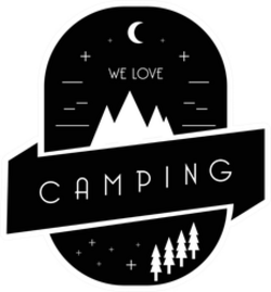 We Love Camping Sticker