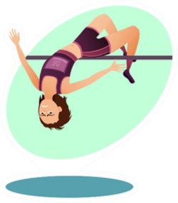 Track-and-field Athletics Illustration Sticker