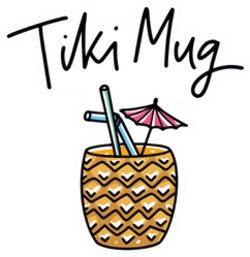 Tiki Mug Summer Cocktail Sticker