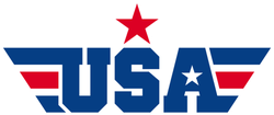 USA Wings and Stars Logo Sticker