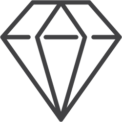Diamond Line Icon Sticker