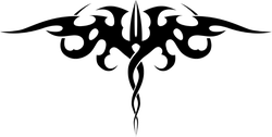Abstract Tattoo Wings Sticker
