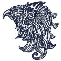 Ancient Egypt Bird Tattoo Sticker