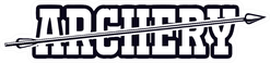 Archery Text Font Design Sticker