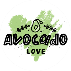 Avocado Love Scribble Sticker