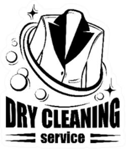 Dry Cleaning Service Logo Suit Jacket Sticker