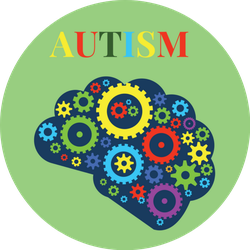 World Autism Awareness Colorful Brain Sticker