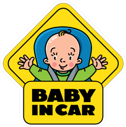 Baby In Car Seat on Board Sticker
