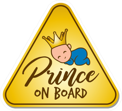 Baby Prince on Board Sticker