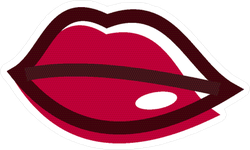 Beauty Lips Logo Sticker