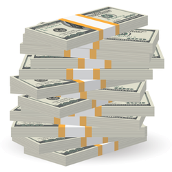 Big Stack of Money Sticker