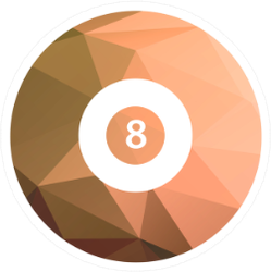 Billiard Ball Icon Sticker