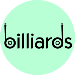 Billiards Design Logos With Ball Sticker