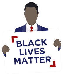 Black Lives Matter Statement Illustration Sticker