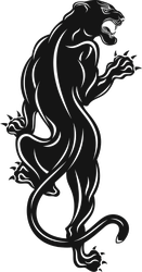 Black Tribal Tiger Sticker