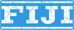 Blue Fiji Watermark Stamp Sticker
