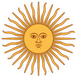 Inca Sun God Sticker