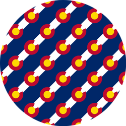 Colorado Flag, Seamless Pattern Sticker