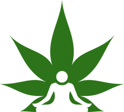 Cannabis And Meditation Sticker