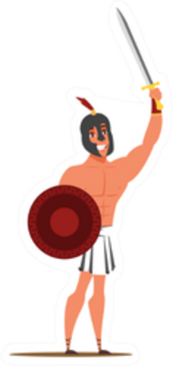 Roman Gladiator Sticker