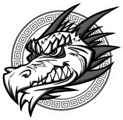 Chinese Dragon Mascot Sticker