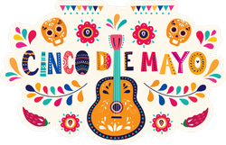 Cinco De Mayo Mexican Holiday Sticker