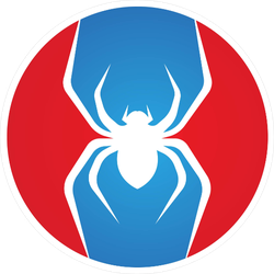 Circle Spider Logo Sticker